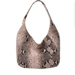 Snake Print Hobo